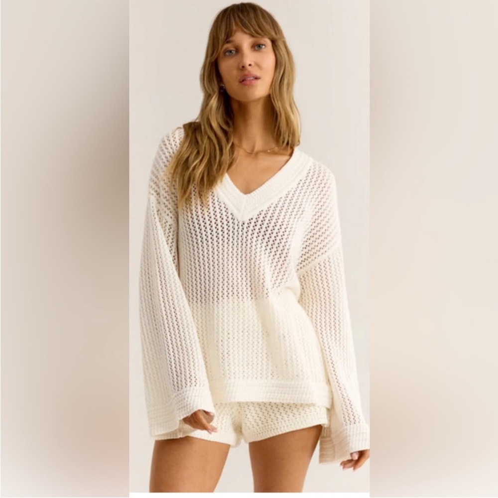 NWT Z Supply Kiami Crochet sweater